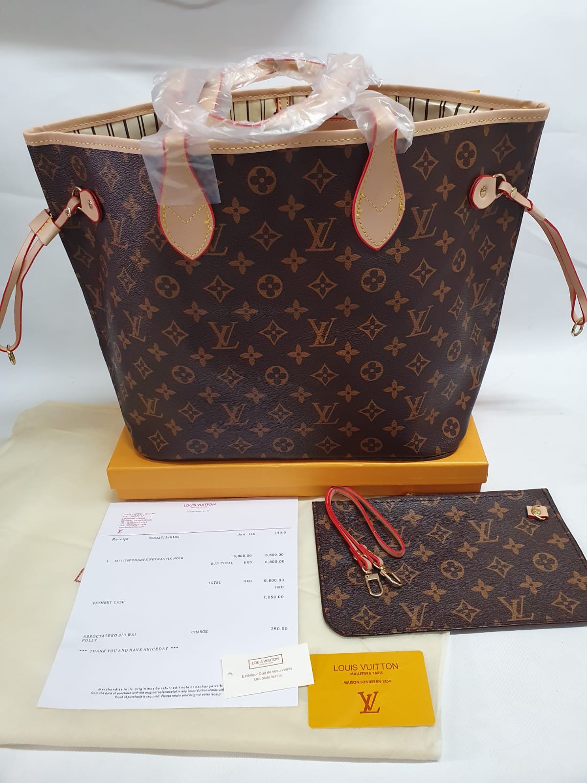 Louis Vuitton  Neverfull Monogram Canvas Handbag