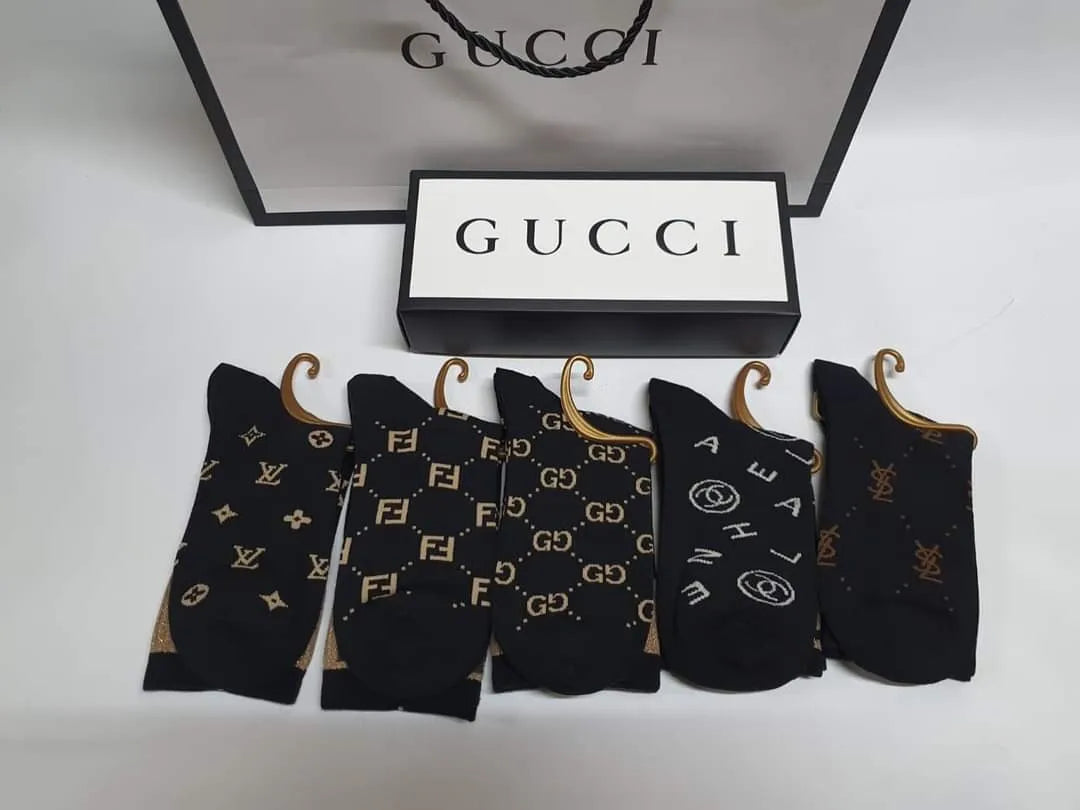 Lv , Fendi , Gucci , Chanel,  Ysl Socks