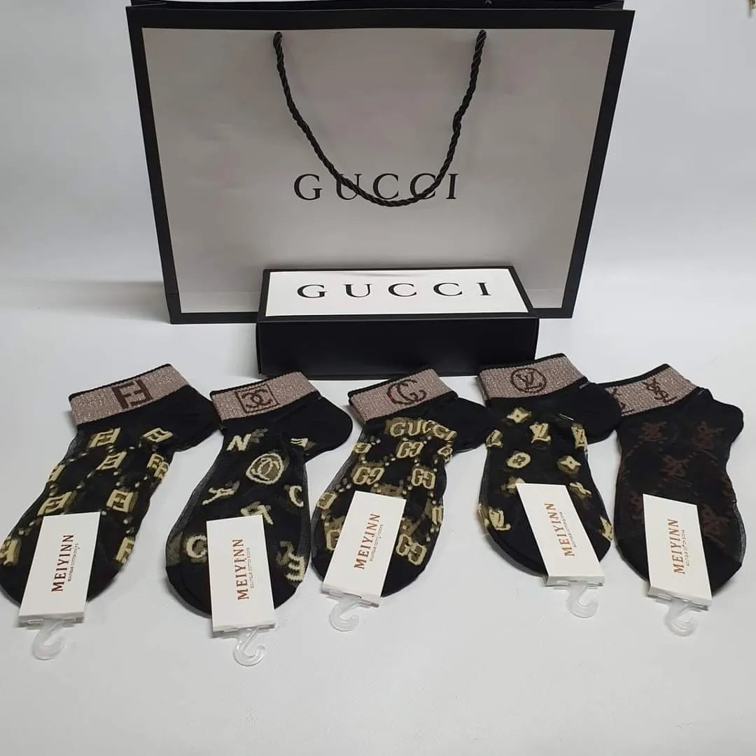 Fendi , Chanel , Gucci,  Louis Vuitton,  Yves Saint Laurent Socks