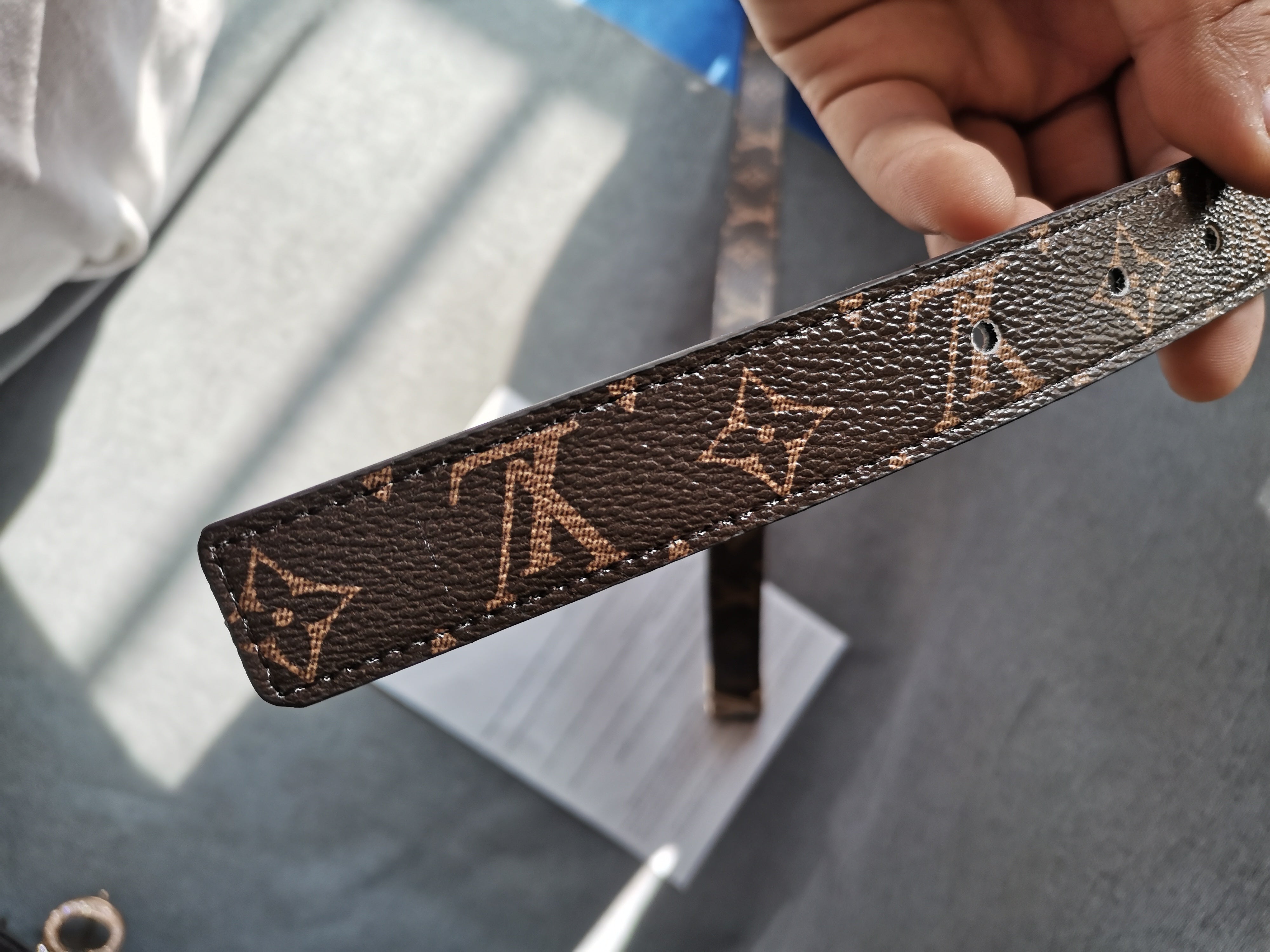 Louis Vuitton  thin Belt 2.5cm