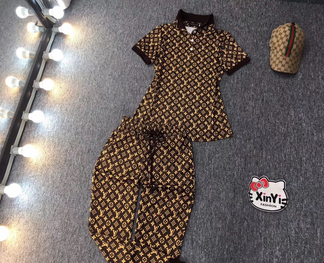 Louis Vuitton  Jogger and Tshirts Set (Tracksuit)