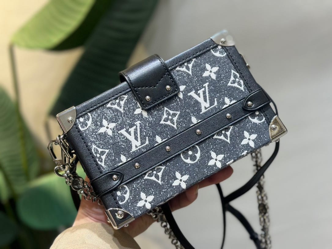 Louis Vuitton Petite Malle Monogram Jacquard Denim ( Lushentic Version)