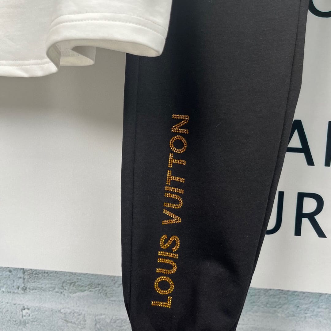 Louis Vuitton Jogger and Tshirts Set Merit Trends