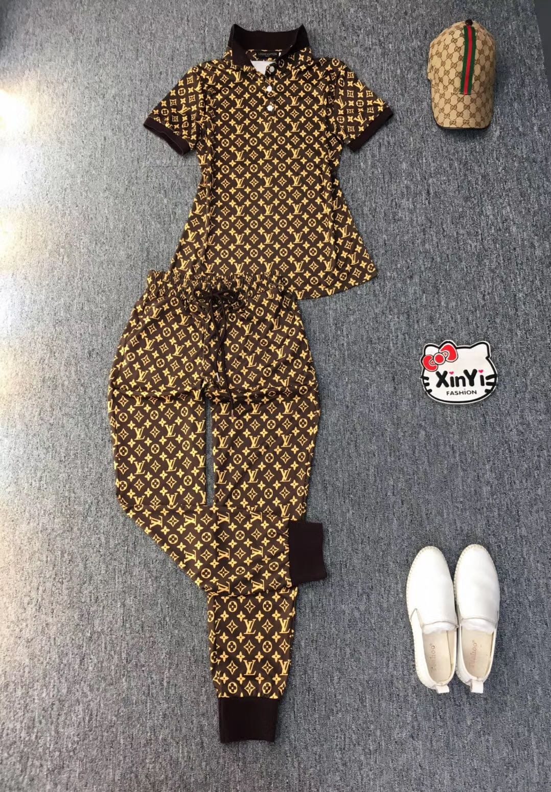 Louis Vuitton  Jogger and Tshirts Set (Tracksuit)